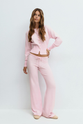 Women's Knitted Cropped Top & Trouser Co-ord Set