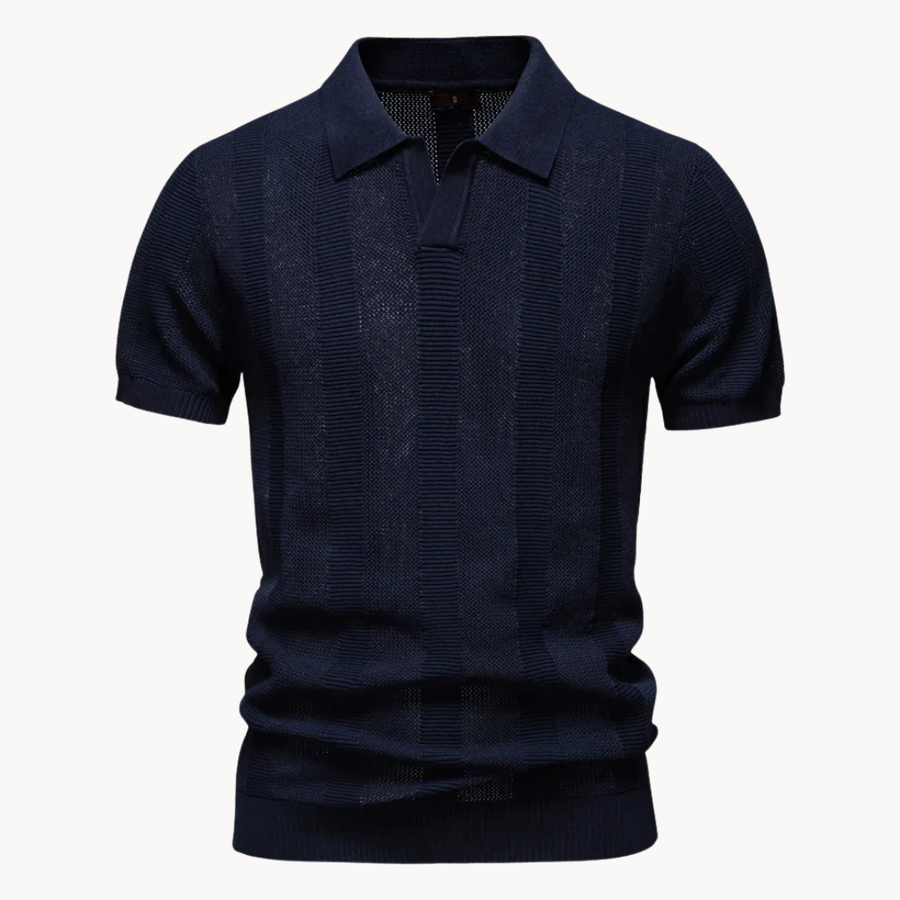 Men's Ribbed Polo Shirt | Larkin