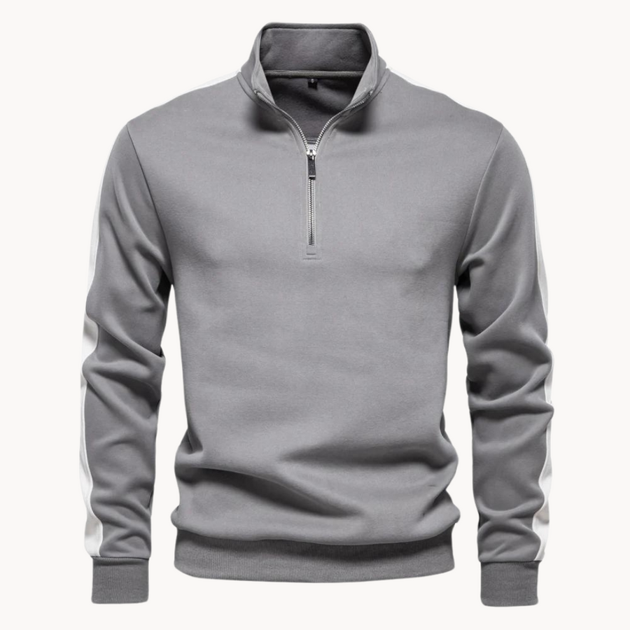 Men's Quarter-Zip Mock Neck Jumper | Bruno