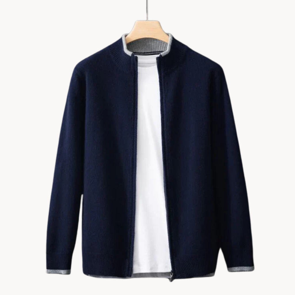 Men's Merino Wool Zip Jumper | Kingston