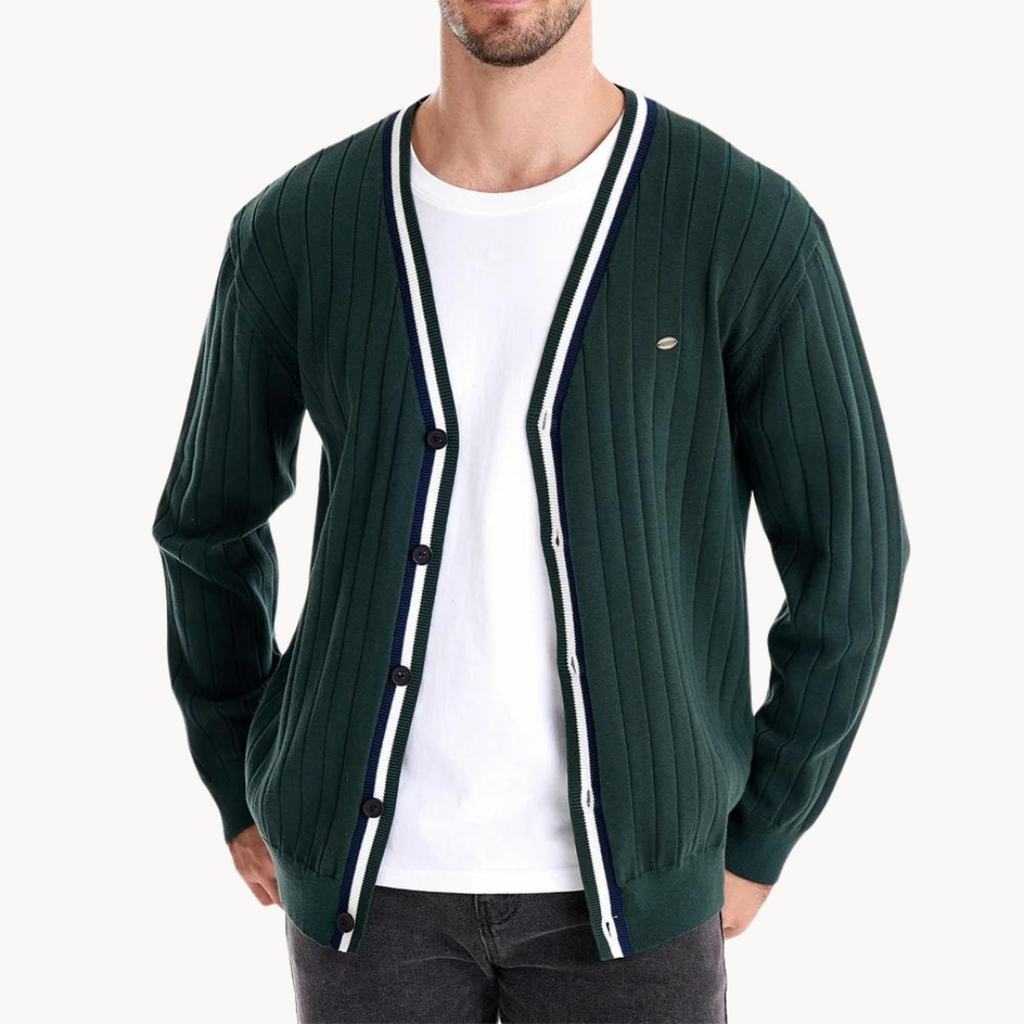 Men's V-Neck Cardigan | Karim
