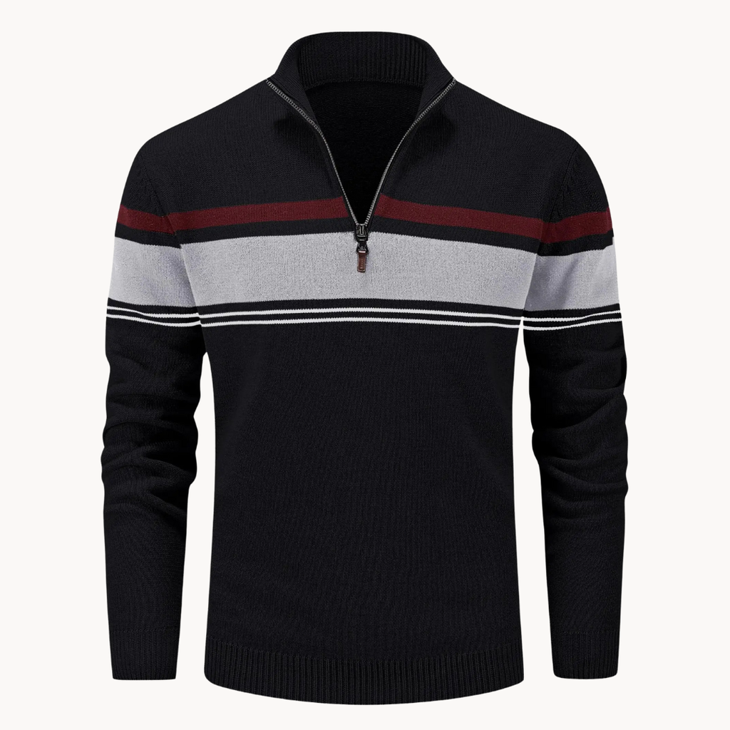 Men's Knitted Quarter-Zip Jumper | Renard