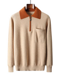 Men's Cashmere Zip Polo Shirt – Castelle
