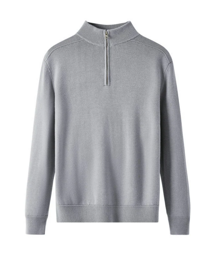 Men's Merino Wool Zip-Up Sweater – Tramonti