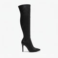 Women's Over the Knee Heeled Stiletto Boots with Pointed Toe