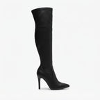 Women's Over the Knee Heeled Stiletto Boots with Pointed Toe