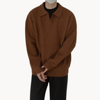 Men's Polo Jumper | Morning Fog