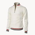 Men's Cable Knit Quarter-Zip Jumper | Carlisle