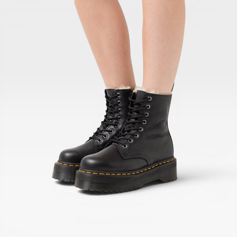 Women's Lace-Up Wedge Combat Boots — view 4