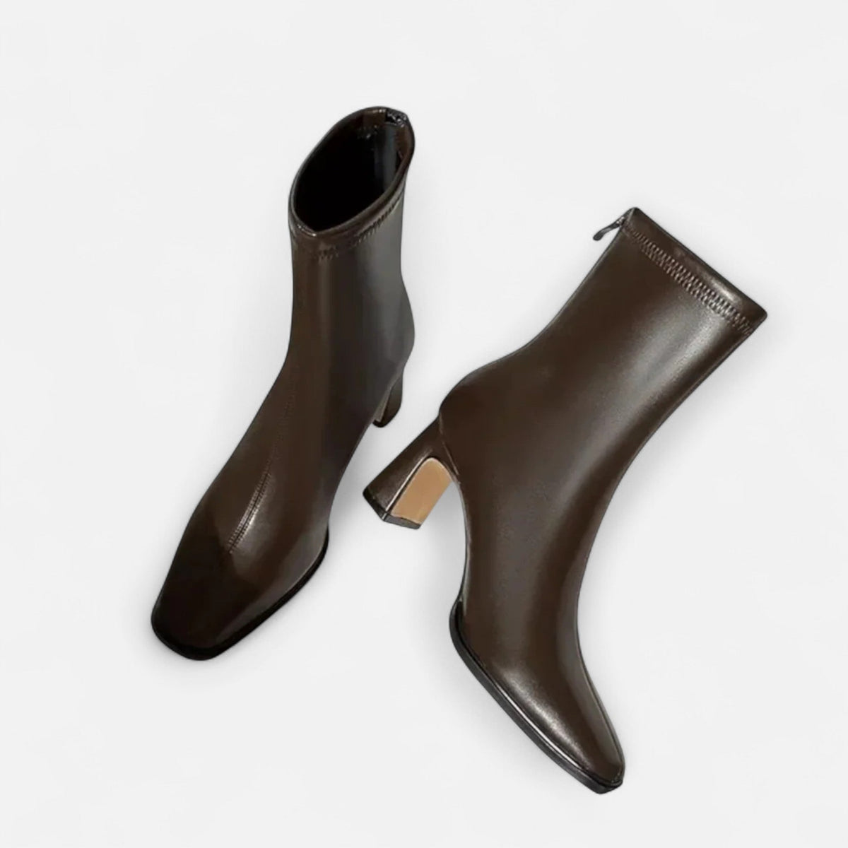 Women's Square Toe Block Heel Ankle Boots | Heptonstall