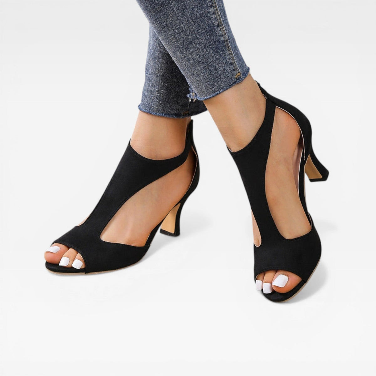 Women's Low Block Heel Court Shoes — view 7