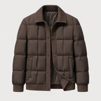 Men's Quilted Jacket in Espresso | Yarm – front view