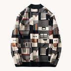 Men's Abstract Knit Cardigan | Faye