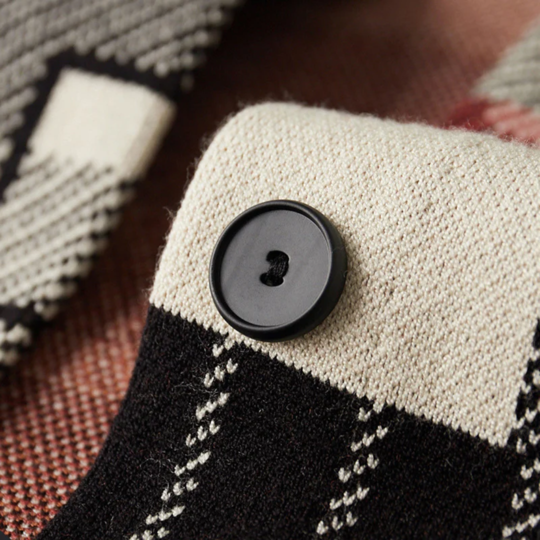 Men's Abstract Knit Cardigan | Faye