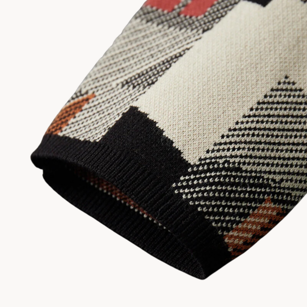 Men's Abstract Knit Cardigan | Faye