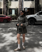 Trench-coat court à ceinture pour femme | Selworthy