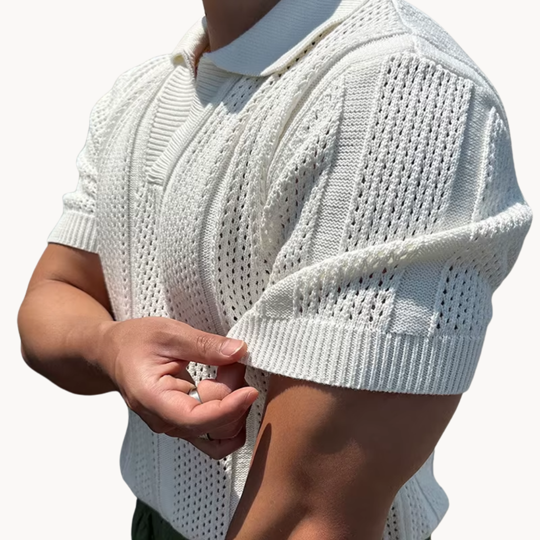 Men's Mesh Polo Shirt | Aurel