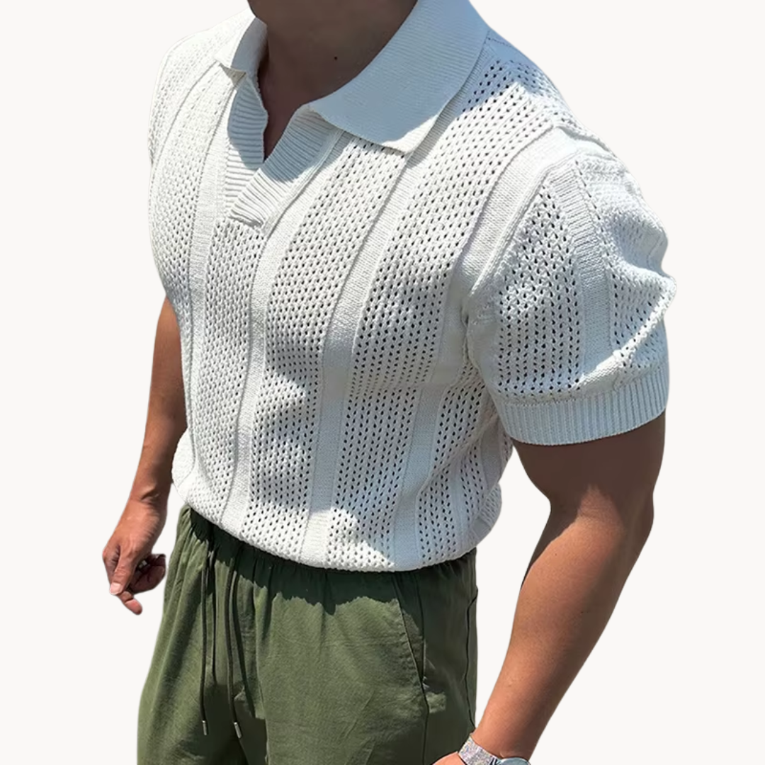 Men's Mesh Polo Shirt | Aurel