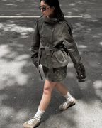 Trench-coat court à ceinture pour femme | Selworthy