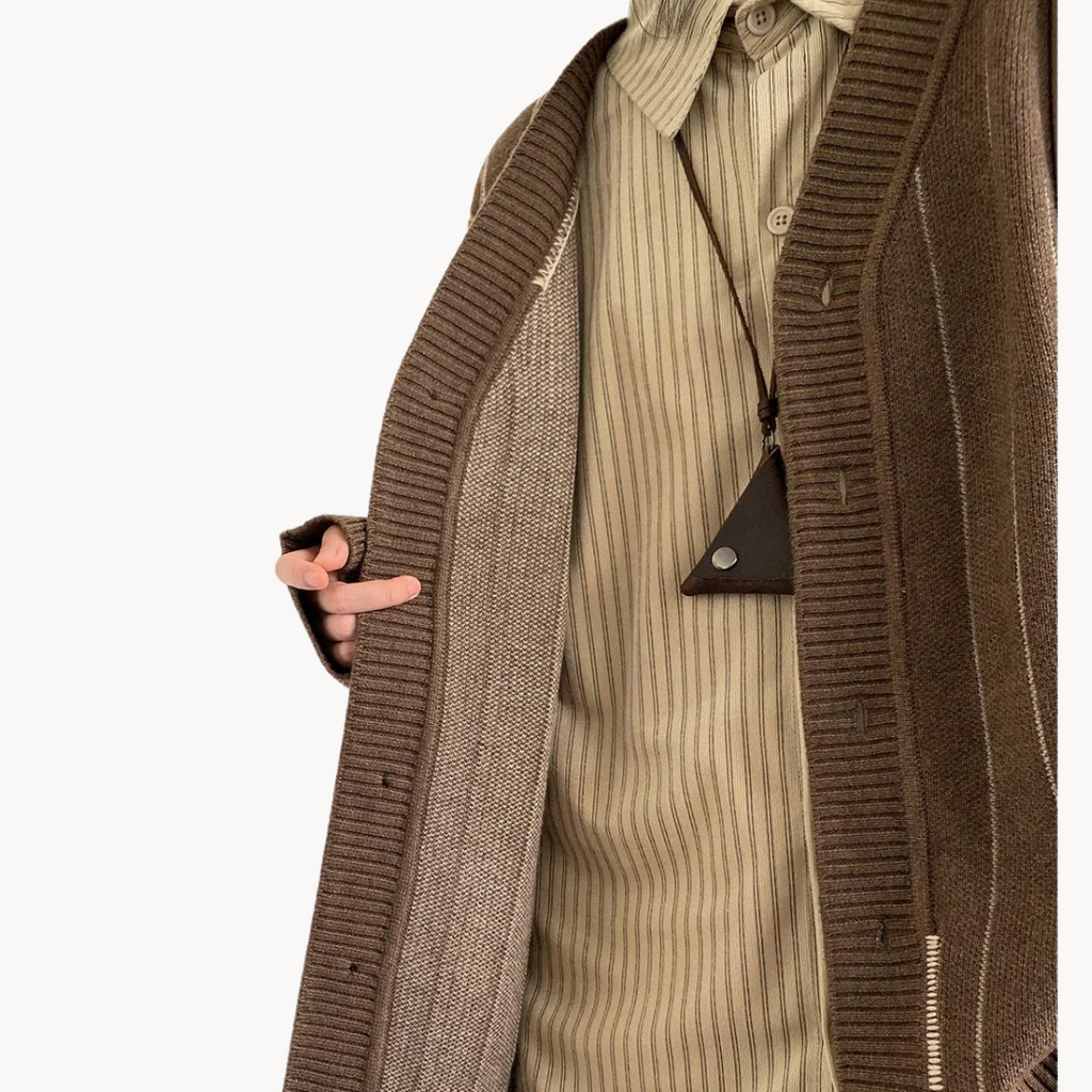 Men's Striped Cardigan | Venturina