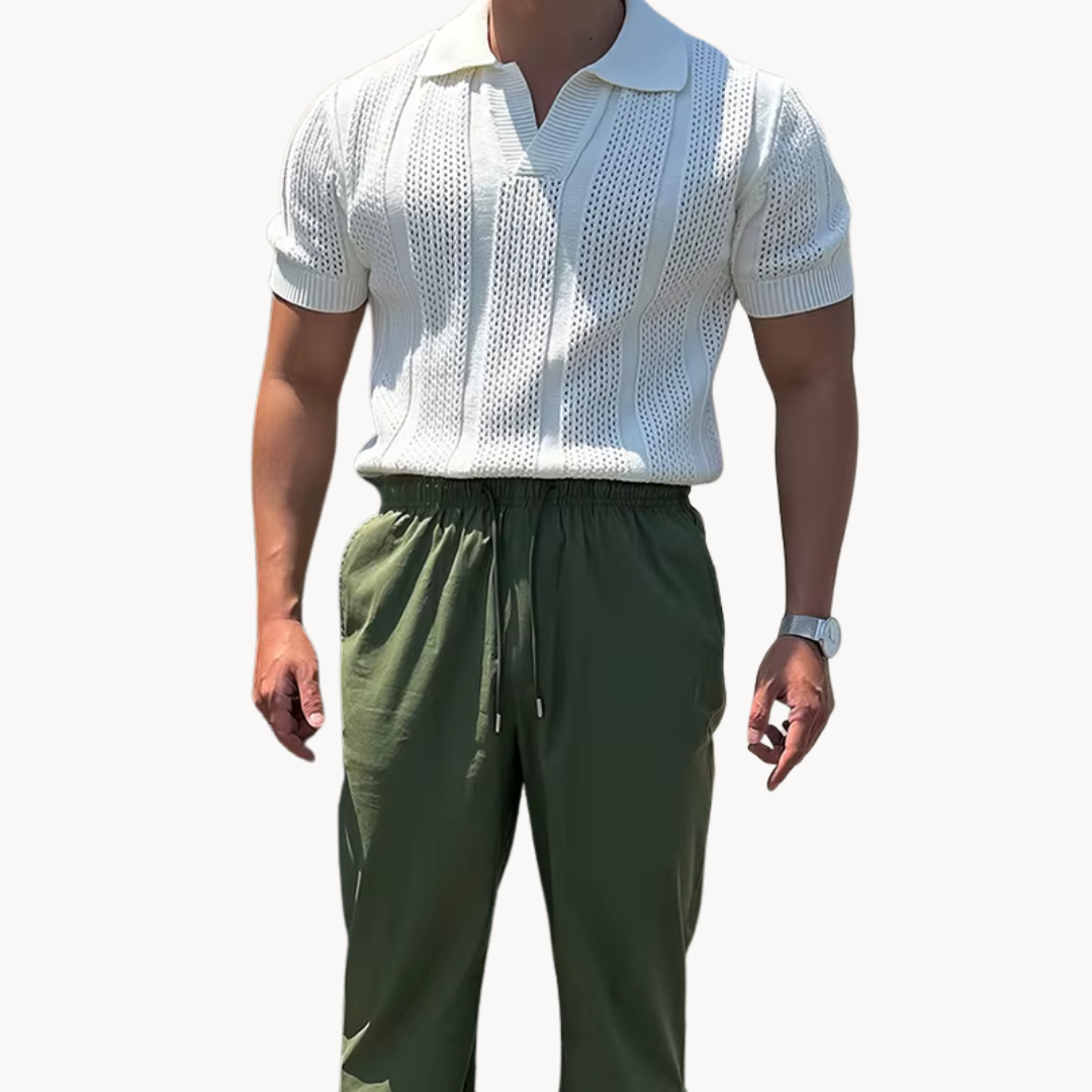 Men's Mesh Polo Shirt | Aurel