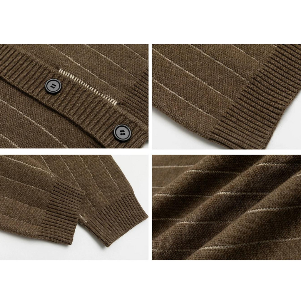 Men's Striped Cardigan | Venturina