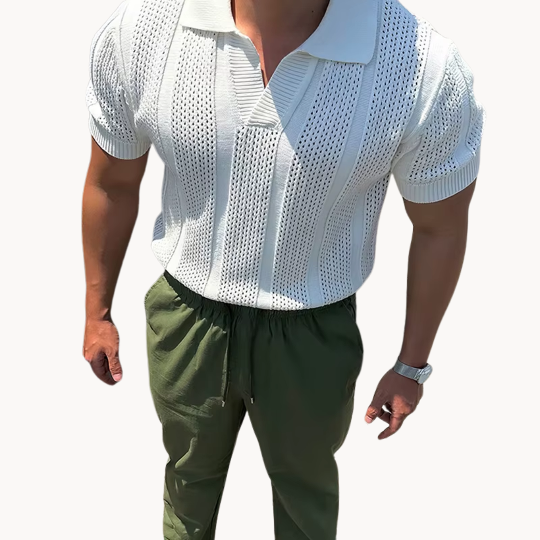 Men's Mesh Polo Shirt | Aurel
