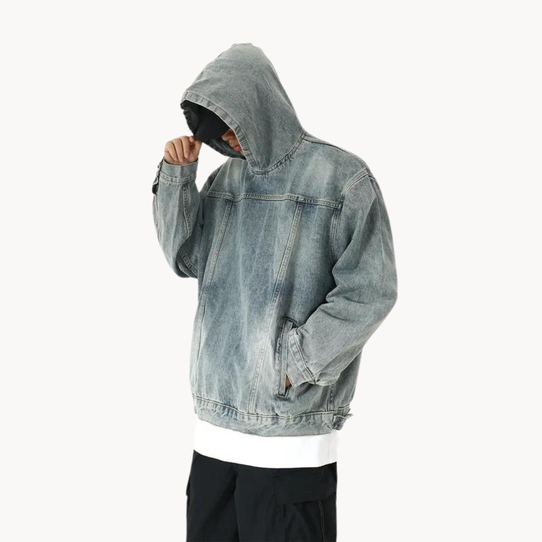 Men's Denim Hoodie | Greystone