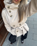 Trench-coat court boxy pour femme | Dartmouth