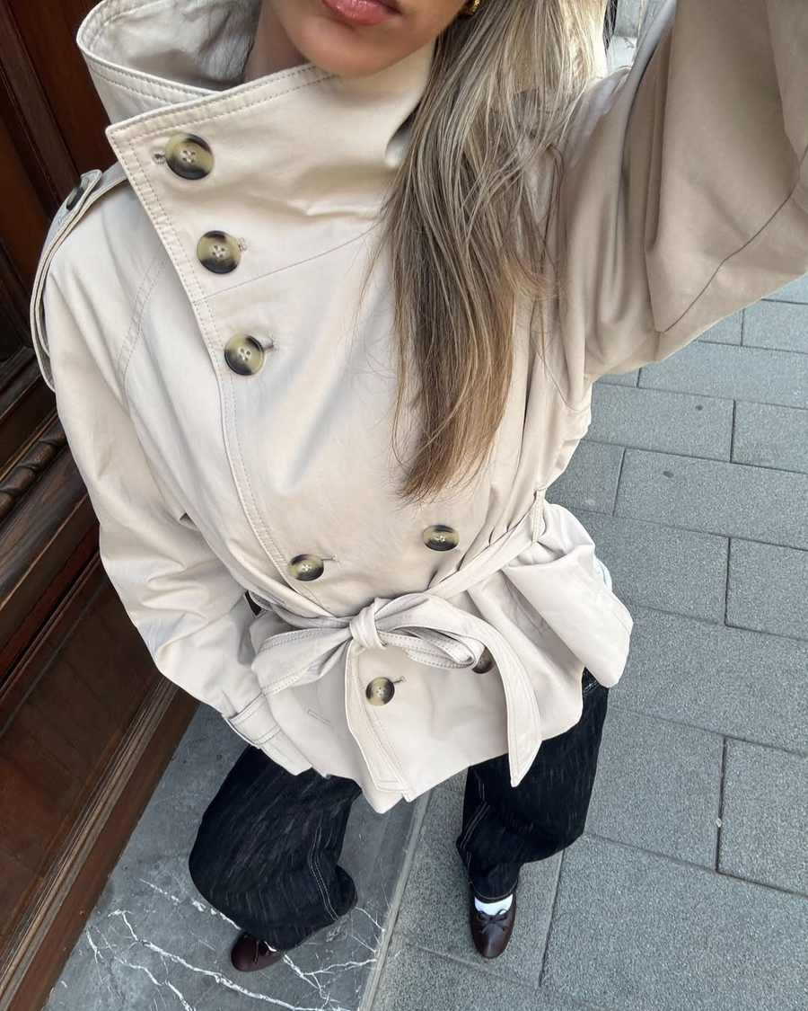 Women's Cropped Boxy Trench Coat | Dartmouth