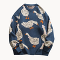 Men's Printed Knit Jumper | Marshland