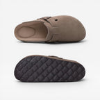 Women's Suede Clogs with Cork Sole — view 13