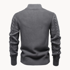 Men's Full-Zip Cable Knit Jumper | Northbridge