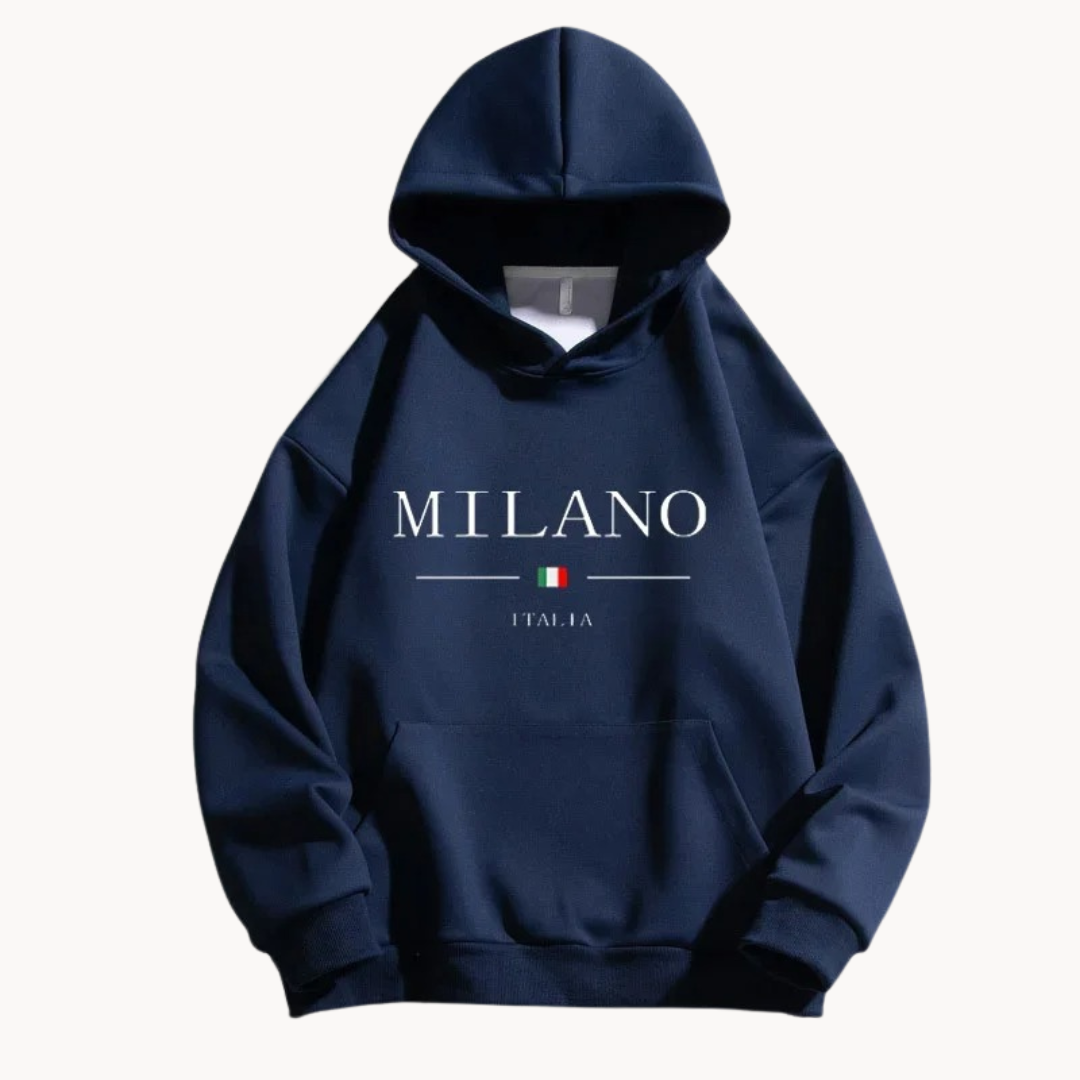 Men's Cotton Pullover Hoodie | Milano