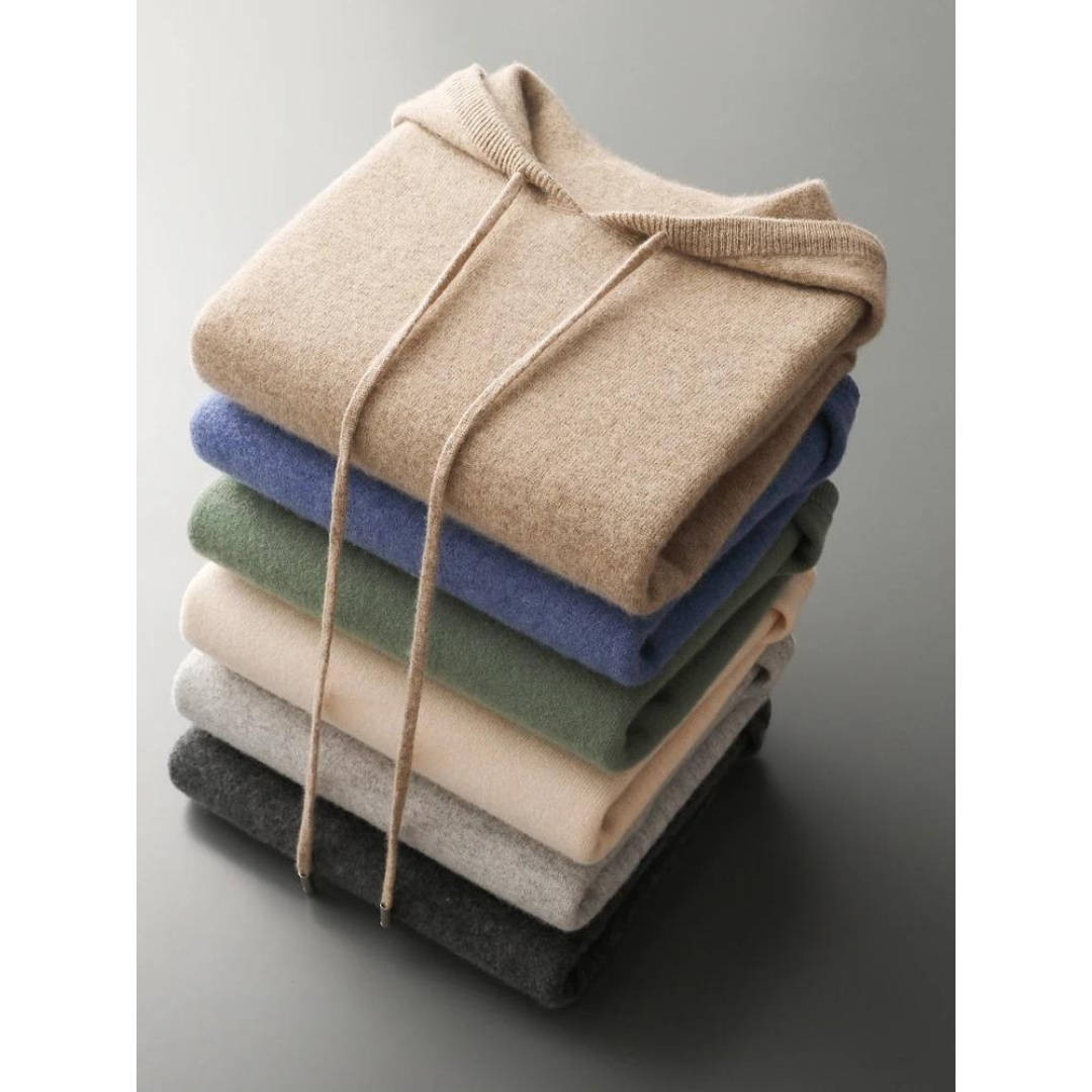Men's Merino Wool Hoodie | Glacier