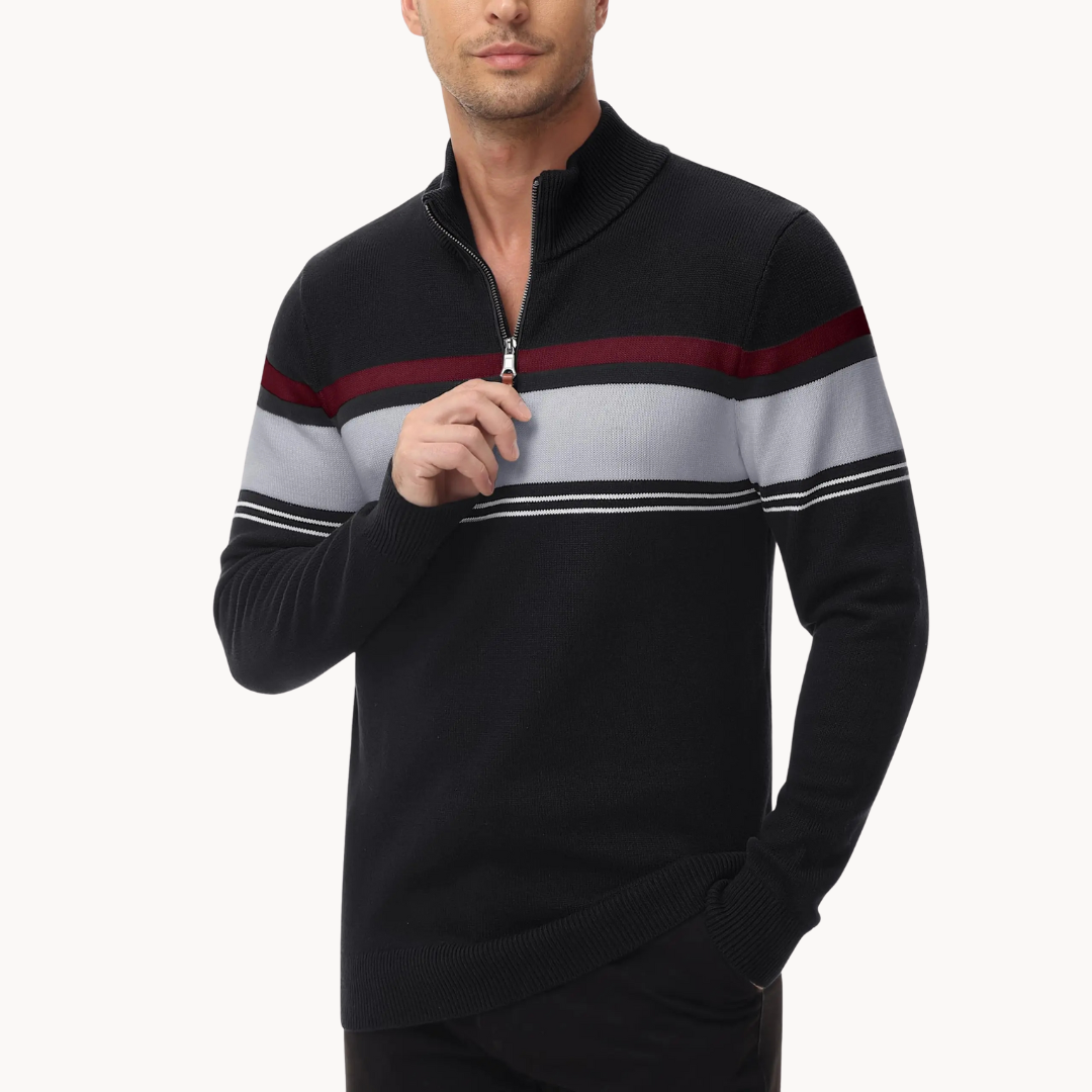 Men's Knitted Quarter-Zip Jumper | Renard