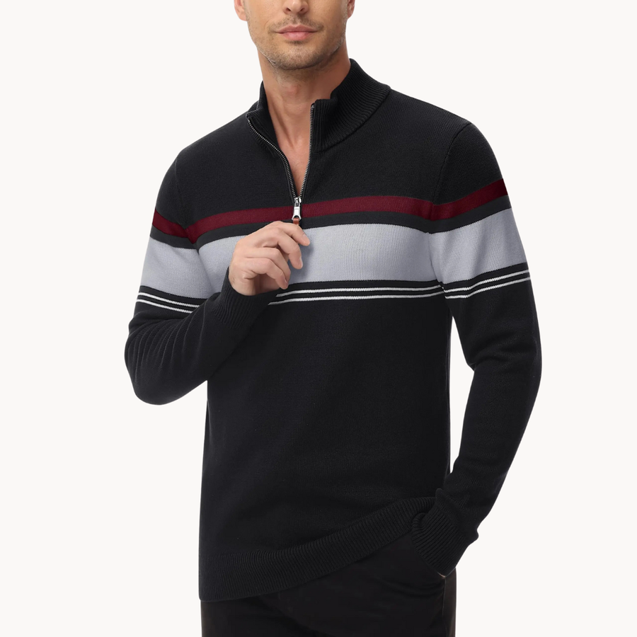 Men's Knitted Quarter-Zip Jumper | Renard