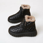 Women's Quilted Faux Fur-Lined Winter Ankle Boots — view 2