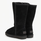 Women's Fleece-Lined Knee High Winter Boots, Suede Effect — view 3