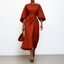 Sandra | SATIN FEEL BATWING SLEEVE MAXI DRESS