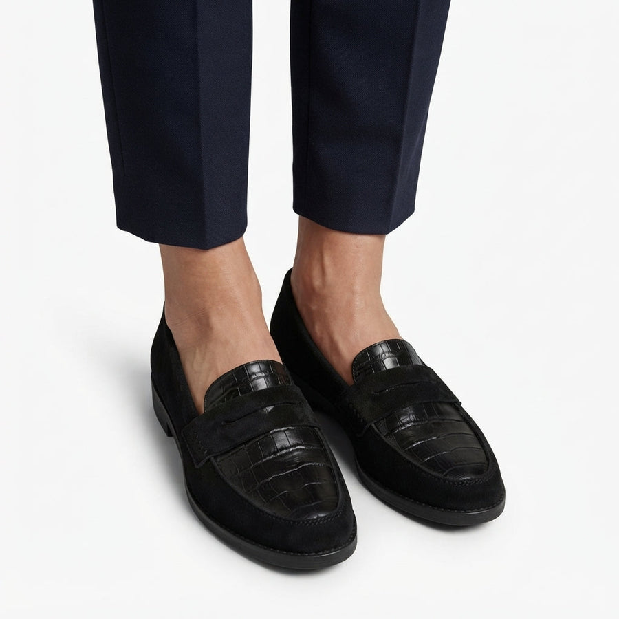 Women's Orthopaedic Penny Loafers with Cushioned Insole — view 2
