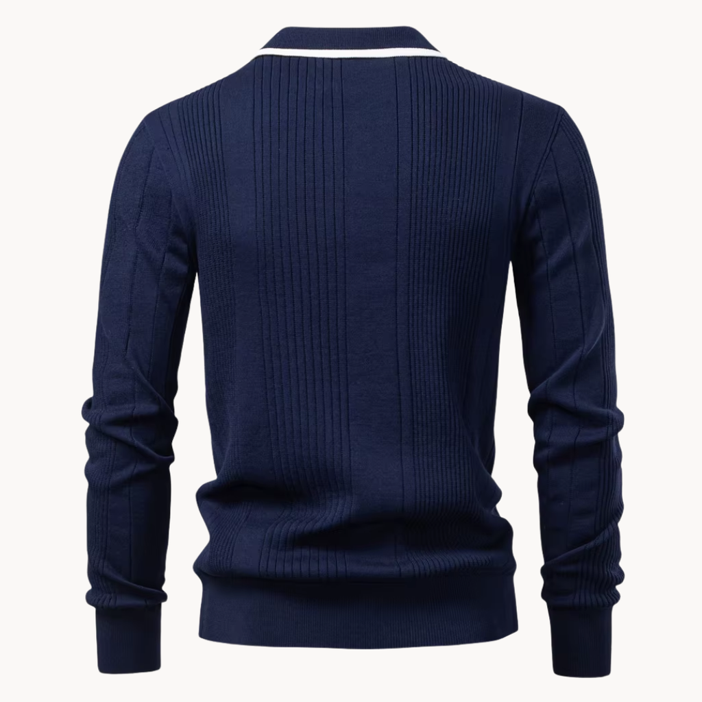Men's Knitted Polo Shirt | Fletcher