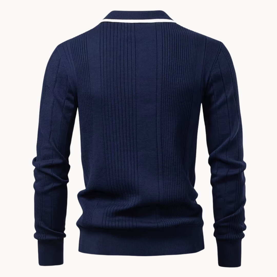 Men's Knitted Polo Shirt | Fletcher