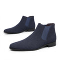 Men's Pointed Toe Suede Chelsea Boots, Cushioned Sole — view 2