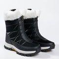Women's Faux Fur Cuff Ankle Boots with Chunky Tread — view 2