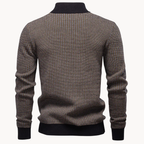 Men's Textured Quarter-Zip Jumper | Corbin