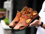Men's Classic Leather Sandals – Mijas