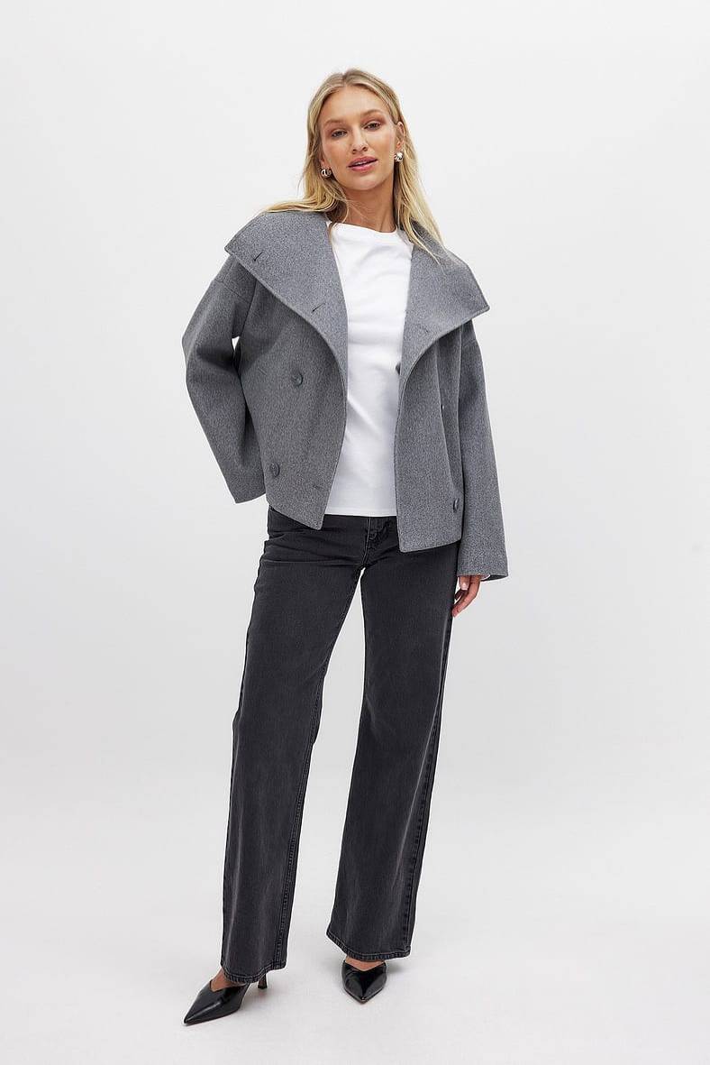 Manteau boxy à col montant croisé pour femme | Salcombe