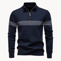 Men's Striped Quarter-Zip Jumper | Durham