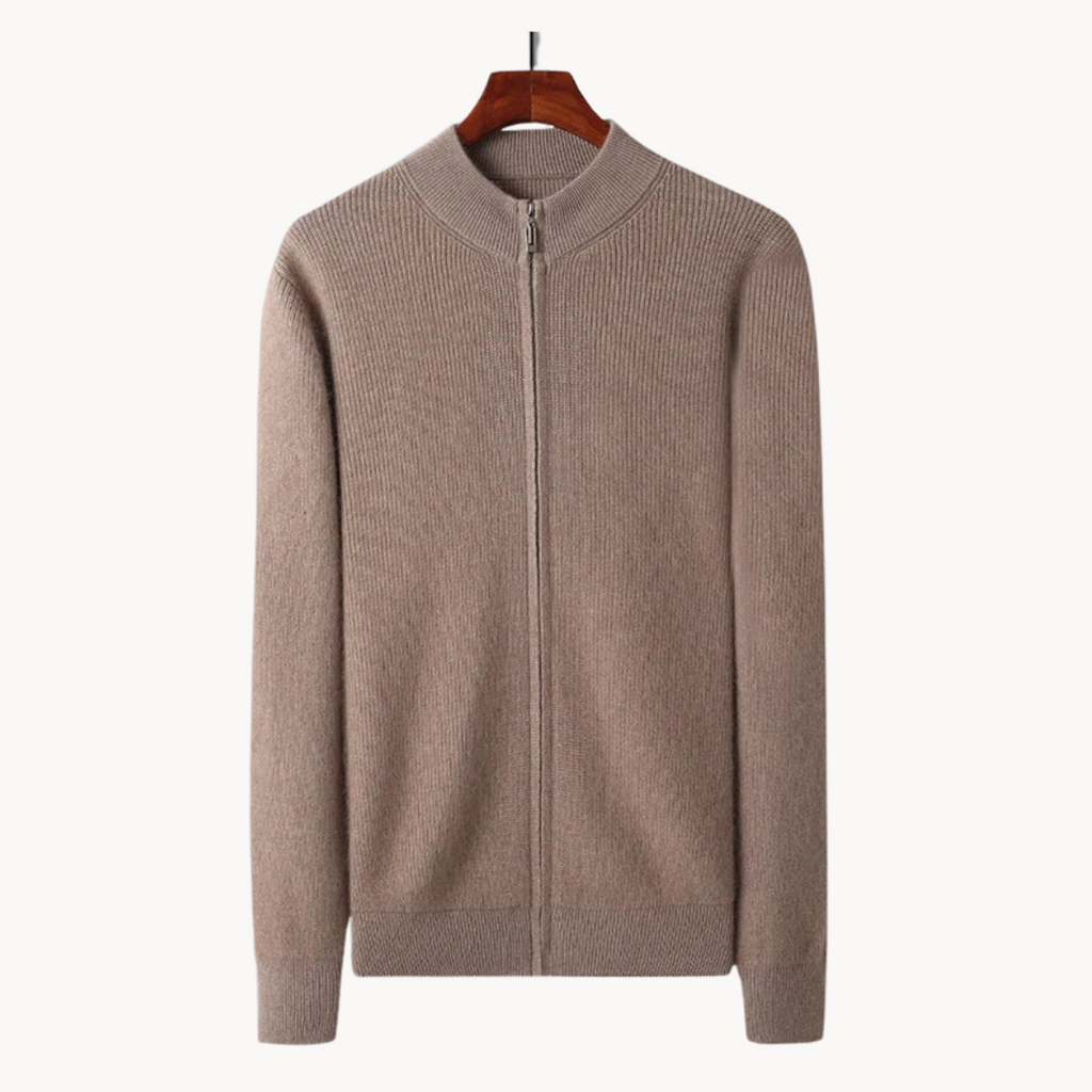 Men's Full-Zip Wool Jumper | Regal
